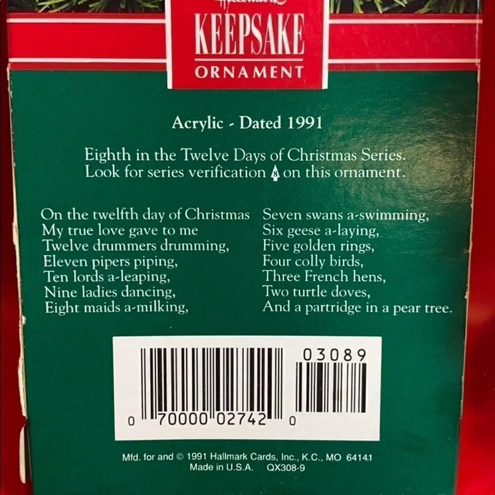Hallmark #8 in series Twelve days of Christmas